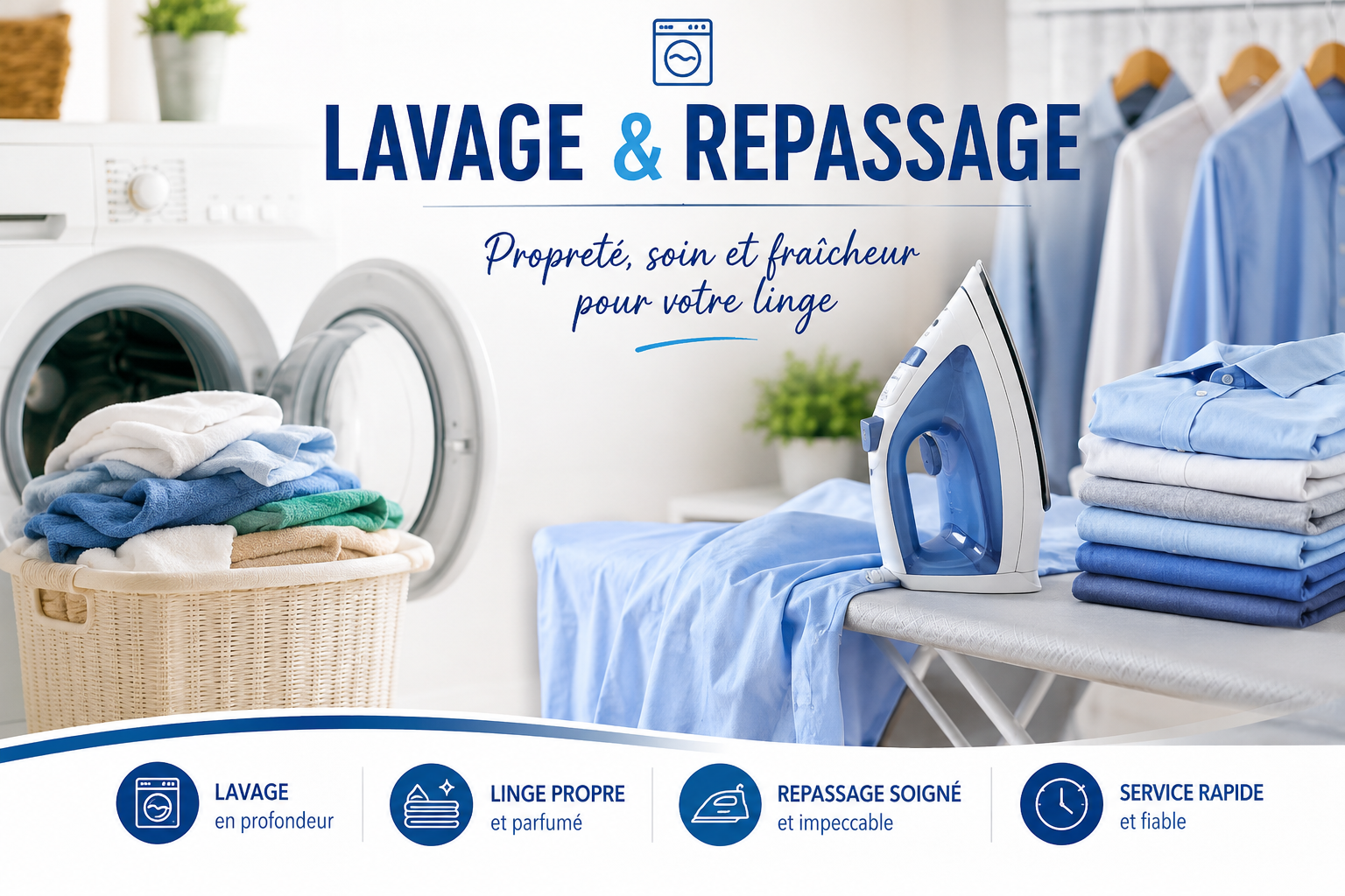 Service de lavage et repassage – Hello Ménage